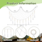 Suncalla 2 Pcs Toy Storage Net for Stuffed Animals Wall Hammock - Image 3