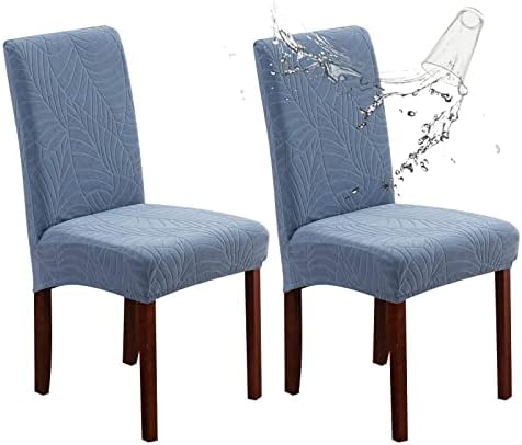 Genina Waterproof Dining Chair Covers Set of 2 Parsons Chair Slipcovers by Genina