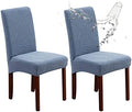 Genina Waterproof Dining Chair Covers Set of 2 Parsons Chair Slipcovers by Genina