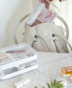 CoiiJoii 6PCS Clear Hard Shell Zipper Case, Portable Cosmetic Bag - Image 4