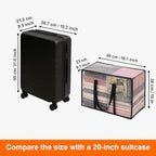 Vieshful 5 Pack Clear Clothes Storage Bags - Image 3