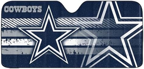 Fanmats NFL Windshield Sun Auto Shade, Sun Shield Sun Visor Accordion tri-fold by FANMATS