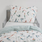 Little Unicorn Toddler Bedding 3-Piece Set | Includes Comforter, Crib Sheet & - Image 3