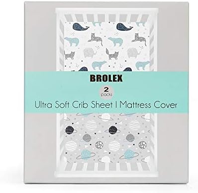 BROLEX Baby Fitted Crib Sheets: Kid Crib Sheets - Image 2