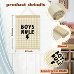 Playroom Decor, Kids Rule Wall Art Framed Poster, Boys Room Decor, Kids - Image 6
