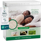 SafeRest Sleepure Waterproof Mattress Protector Full Size by SafeRest