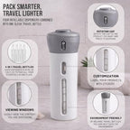 Travigo 4-in-1 Travel Dispenser Bottle, TSA Approved, Leak Proof, Four Reusable - Image 3