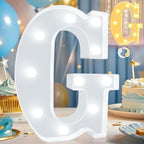 Pooqla LED Marquee Letter Lights, Warm White and Cool White Decorative Lighted by Pooqla