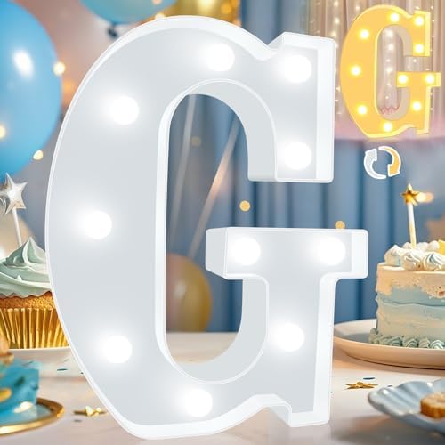 Pooqla LED Marquee Letter Lights, Warm White and Cool White Decorative Lighted by Pooqla