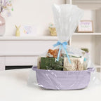 MEGASKET Purple Small Woven Basket, 13” x 9” x 5” Baskets - Image 3