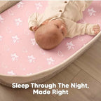 2-Pack Baby Bassinet Sheets Girl, 33x17 Bedside Sheets - Image 6