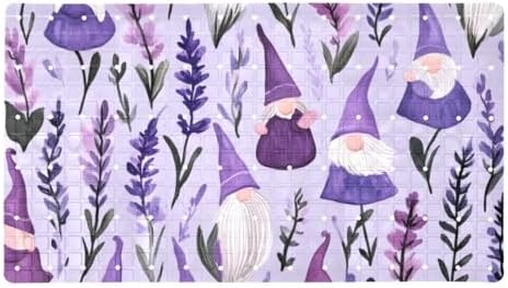 Shower Mat Non Slip, Gnome Lavenders Anti Slip Bath Mat by Anna+Cowper