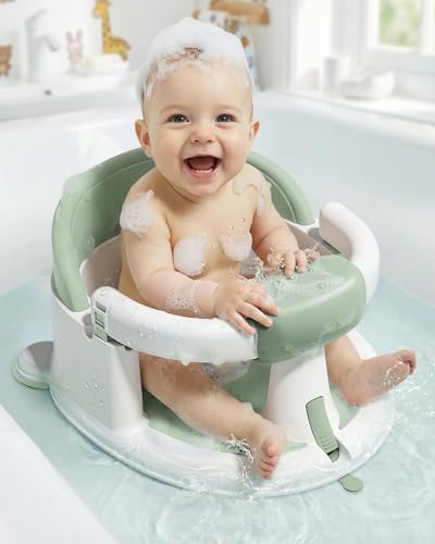 ONTHEWEI Baby Bath Seats for Babies Sitting Up, Non-Slip Baby Bathtub by ONTHEWEIBABYESSENTIALS