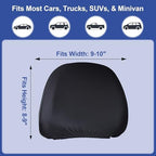 ALLANSING Lycra Car Headrest Covers 4-Pack - Image 6