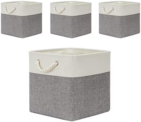Temary Fabric Baskets 13 Inch Cube Storage Baskets by TEMARY