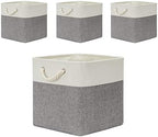Temary Fabric Baskets 13 Inch Cube Storage Baskets by TEMARY