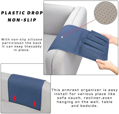 Remote Control Holders for Armchairs, Couch Caddy, Featuring Non-Slip Bases - Image 5