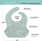 Loulou Lollipop Soft, Waterproof Silicone Feeding Bib - Image 2