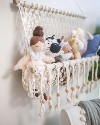 Crane Baby Willow Macrame Hanging Storage Bin, Bohemian-Style Storage Bin - Image 4