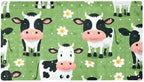 Shower Mat Non Slip 26.8 x 15.1 Inches, Cow Daisies Bathtub Mat Shower Stall by Anna+Cowper
