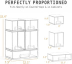 Baby Bottle Organizer, 5 Drawers Stackable Acrylic Storage - Image 2