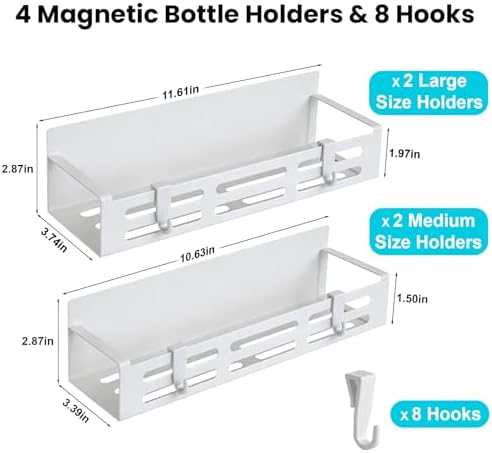 4 Pack Magnetic Baby Bottle Organizer - Image 3