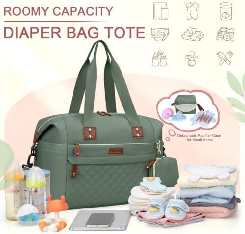 Pritent Diaper Bag Tote Waterproof Maternity Baby Bags - Image 3