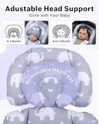 Infant Car Seat Insert with Extra Headrest, Baby Car Seat Head Support - Image 2