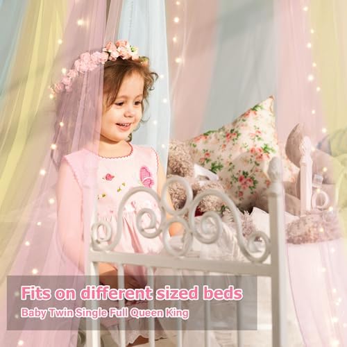 Bed Canopy with Lights, Bed Canopy - Image 5