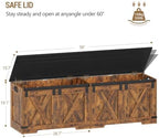 Hzuaneri 59" Farmhouse Storage Chest and Bench | 70 Gal | 330lb Seat - Image 3