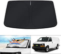 KUST Windshield Sun Shade for 1996-2024 GMC Savana Van Accessories, Passenger & by KUST