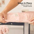 2 Pack and Play Sheets Waterproof Mini Crib Sheet Fitted 38x26 - Image 6