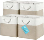 OrganiHaus 12x12 Cube Storage Bins, Rope Handles by OrganiHaus