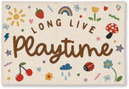 Playroom Kids Wall Decor Long Live Playtime Whimsical Classroom by Unknown