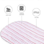 Bassinet Sheets 100% Cotton, 2 Pack Bassinet Sheets - Image 3