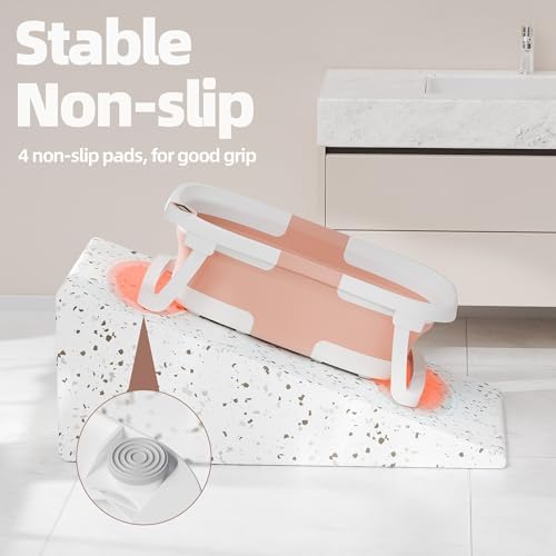 Collapsible Baby Bathtub with Thermometer, 0-36 Months - Image 4