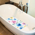 Shower Mat Non Slip, Florals Watercolor Anti Slip Bath Mat - Image 5