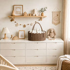 Diaper Caddy Organizer, Paper Rope Storage Baskets Nursery Bin - Image 4