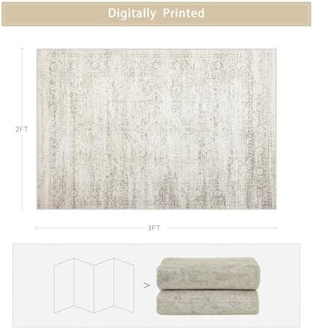 Small Washable Rugs 2x3 Entryway Area Rugs - Image 2