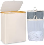 IEGrow Laundry Hamper with Lid, 150L Laundry Basket with 2 Mesh Bags by iEGrow