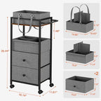 3In1 Modanais Baby Diaper Caddy Organizer Cart - Image 2