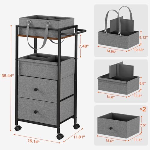 3In1 Modanais Baby Diaper Caddy Organizer Cart - Image 2
