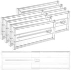 Vtopmart 6" Tall Upgrade Drawer Dividers, 12.8"-22.3" Expandable, 8 Pack by Vtopmart