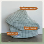 Parker Baby Co Multi-Use Cover Carseat Cover Nursing Cover: Sage Windowpane - Image 3