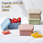 ISSEVE 4Pack 8oz Silicone Snack Containers - Image 3