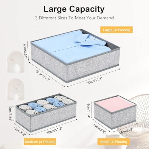DIMJ Drawer Organizer Clothes 15 Pack - Image 2