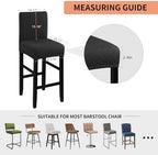 Fuloon Waterproof Barstool Covers Chair Slipcovers, 2 Pack - Image 5