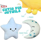 BenBen Sun Plush Toy 12 inch, 7 inch Stuffed Star and Moon, Cute Plushies Gift - Image 3