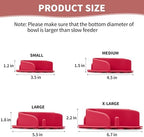 Slow Feeder Dog Bowls Insert, Animire Soft Silicone Slow Eating Dog Food Bowl - Image 6