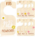 8Pcs Baby Closet Dividers for Clothes Organizer Wooden Double Sided Baby by Atiloy
